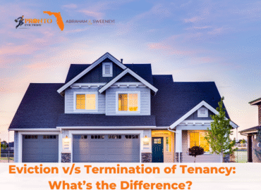 Difference between eviction & termination of tenancy